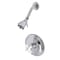 Kingston Brass Shower Faucet, 2, Wall Mount, Polished Chrome KB3631PXSO - alternate 1
